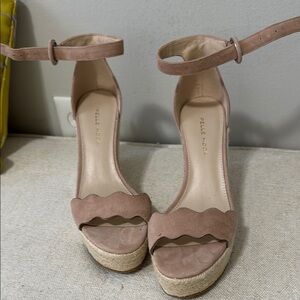 Pelle Moda Tan Espadrille Platform Sandals